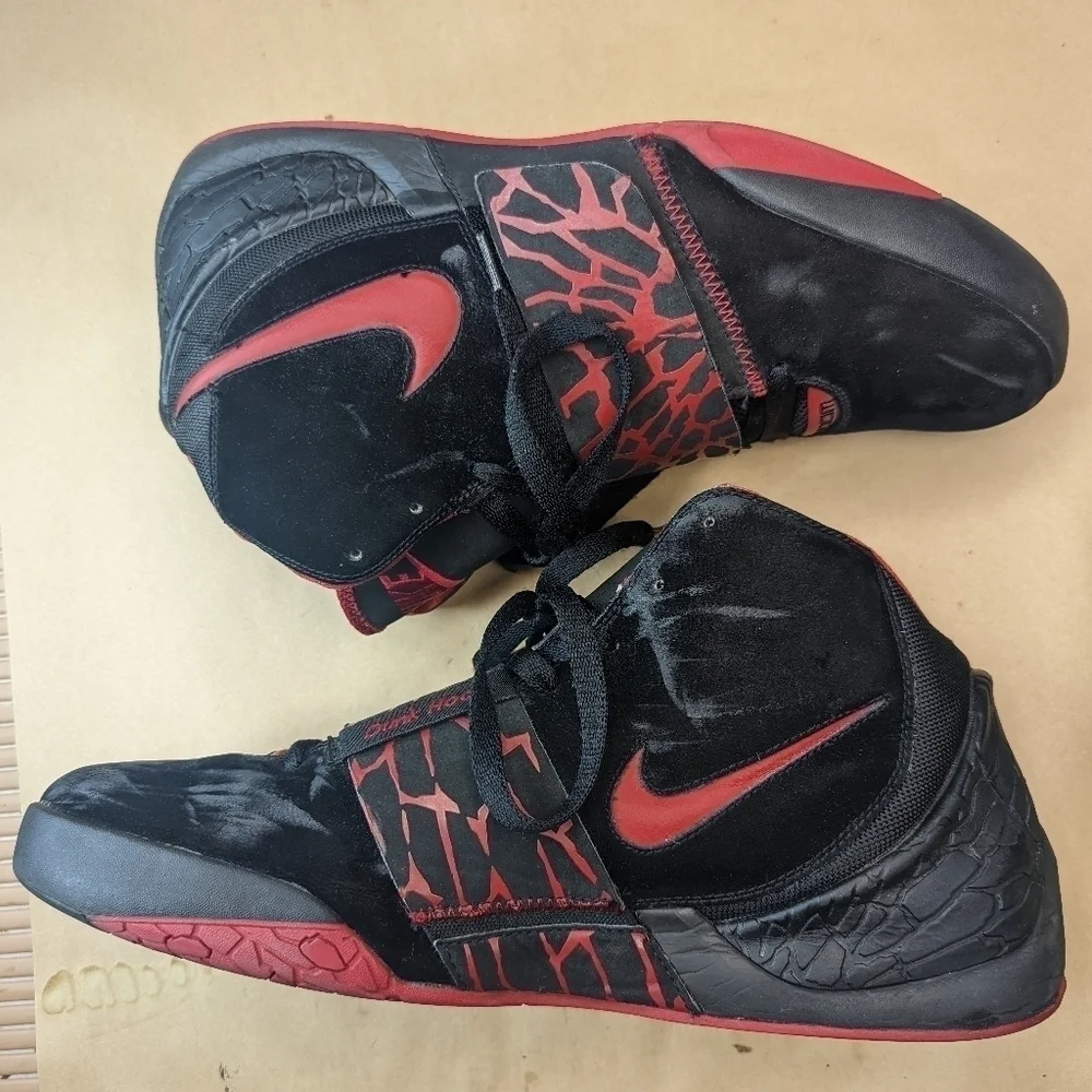 Nike Zoom Flight Dunk Hoop Basketball Men's Shoes. 324917-061 Size 15 Rare Red B